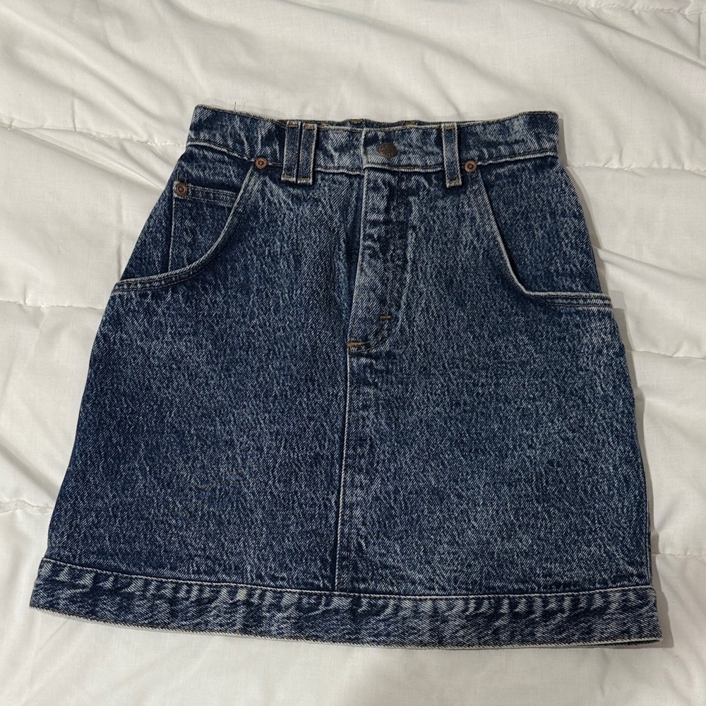 Vintage Lee Denim Acid Wash Skirt